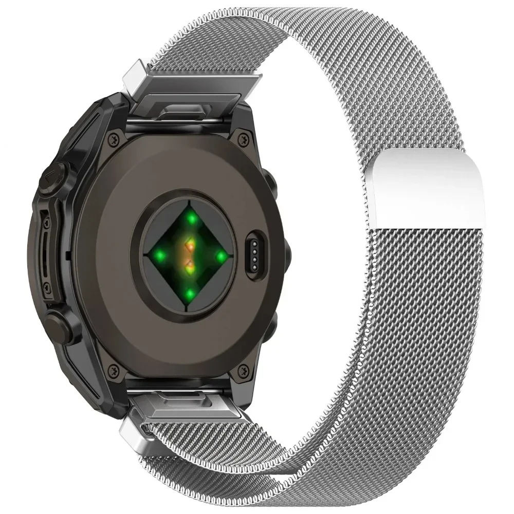 Quick Fit 26/22/20mm Milanese Strap for Garmin Fenix 9/9 Pro 51mm 47mm 43mm Magnetic Bracelet for Garmin Fenix 8 E 7 7X Pro 6X 5