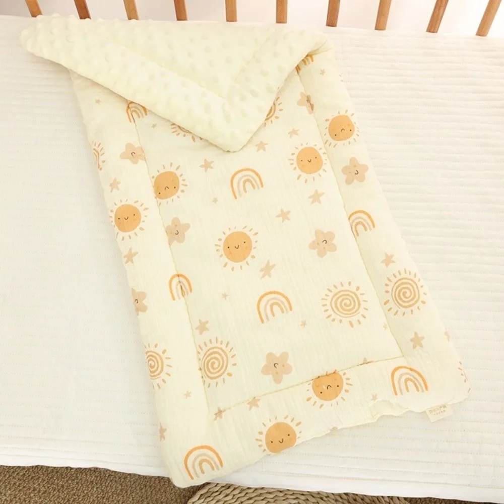 

Washable Cartoon Baby Stroller Cushion Rainbow Rabbit Trolley Mattress Flower Square Baby Seat Cushion High Chair Trolley