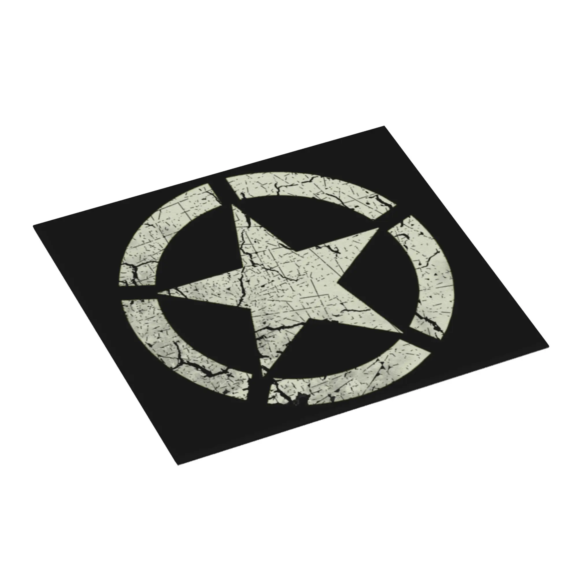 US Army Star Emblem Camouflage Camo Drying Mat For Kitchen Waterproof Non‑Slip Oil Proof Reusable Countertop Protector Mat