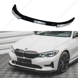 Front Splitter V.2 For BMW 3 Series G20 G21 Pre-Lci 3Pcs Maxton Style Bumper Lip Spoiler Splitter Diffuser 2018-2022 Tuning