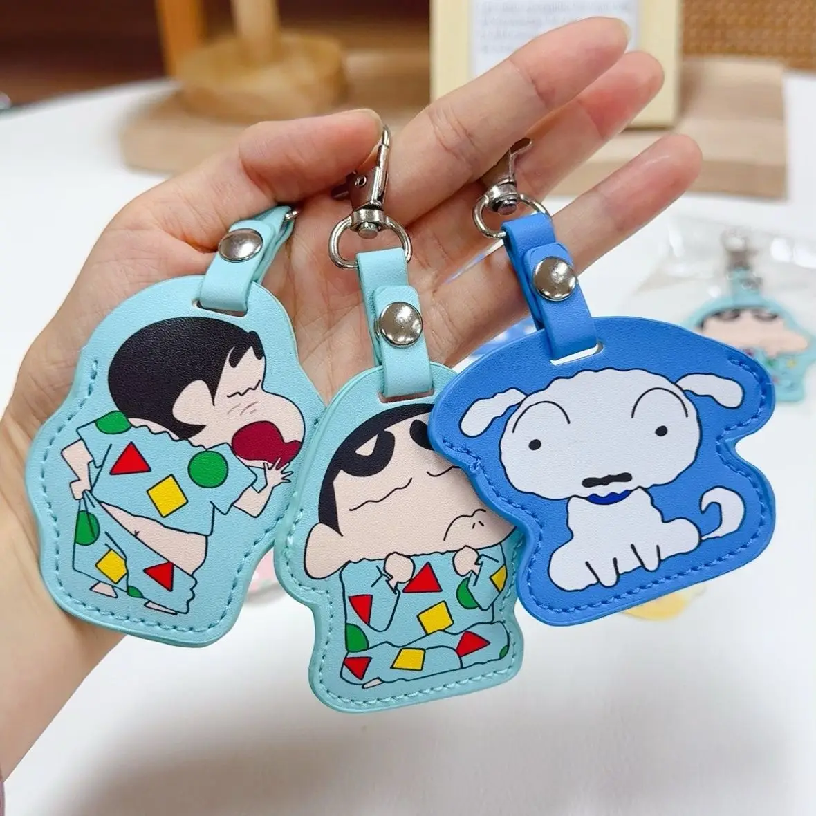 

Новый карандаш Shin-chan Key Chai аниме периферийные устройства мультфильм милый чехол для карты доступа Ic модный нежный индивидуальный кулон для ключей