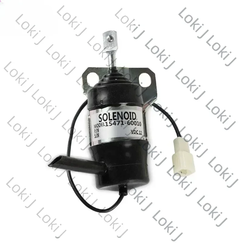 Loki J 12V Fuel Stop Solenoid 15471-60010 052600-1001 052600-1000 For Kubota V2203 Z482 D722 KX161 KX151 Fuel Shutoff Solenoid