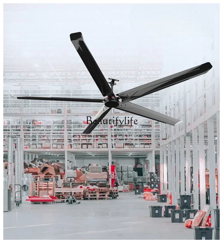 

FG343 M Промышленный потолочный вентилятор с постоянным магнитом, двигатель с регулируемой частотой, мощный верхний вентилятор высокой мощности