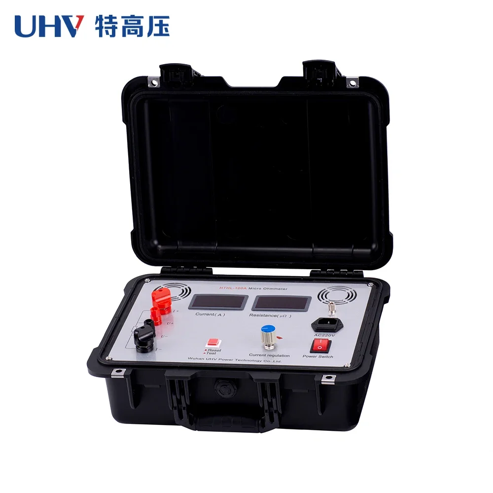 UHV-H100A เครื่องทดสอบความต้านทานแบบสัมผัสแบบดิจิตอลพร้อมเครื่องวัดไมโครโอห์มทดสอบที่รวดเร็ว