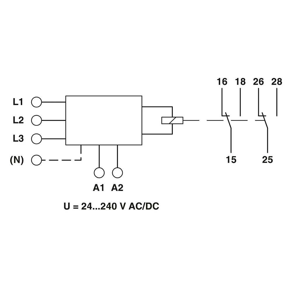 ใหม่ 2866064   MD-FL-3V-400 รีเลย์ตรวจสอบแรงดันไฟฟ้า