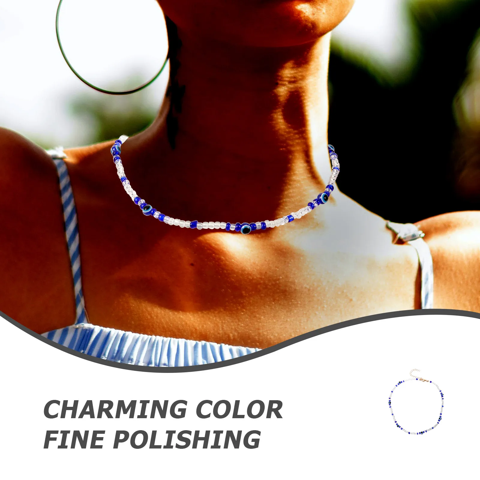 

Chic Beads For Women Summer Beach Fashion Lightweight Comfortable Durable Jewelry Fine Polished Layering Compatible Exquisite