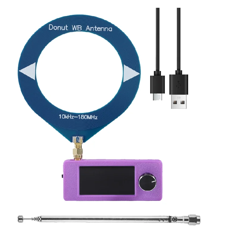B04C-SI4732 Mini-zakradio met 1,9 inch IPS-scherm LSB USB-ondersteuning AM/FM-radio met antenne 180 MHz / SW MW / VHF-band