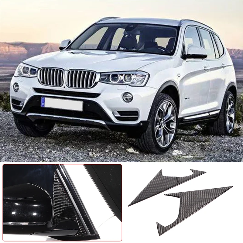 

For BMW X3 G01 2018-2022 Soft Carbon Fiber Car Door Triangle Door A-pillar Panel Frame Cover Trim Sticker Car Accessories