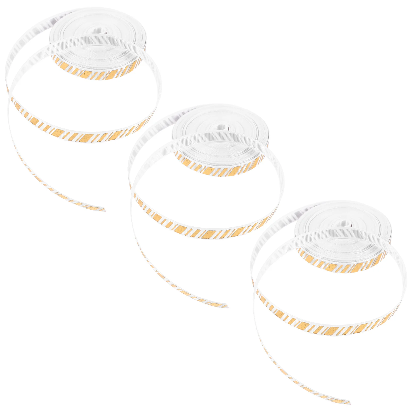 

10 Yards Christmas Ribbon 3 Rolls Festive Decorative Holiday Bow Making DIY Crafts Xmas Present Wrapping Supplies