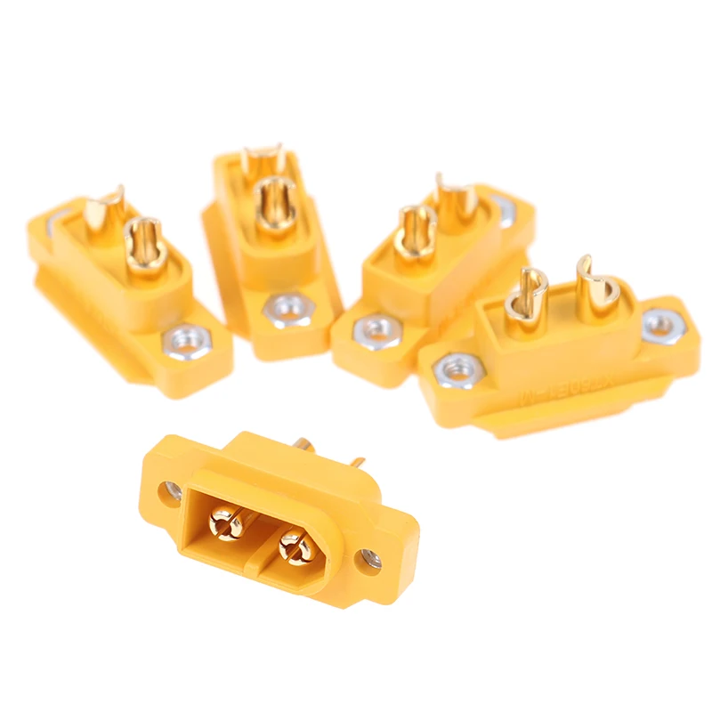 5pcs AMASS XT60E-M Mountable XT60 Male Plug for RC Drone FPV Racing Fixed Board