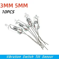 Interruptor de vibração universal ângulo do sensor de inclinação, novo, 3mm, 5mm, 10pcs por lote