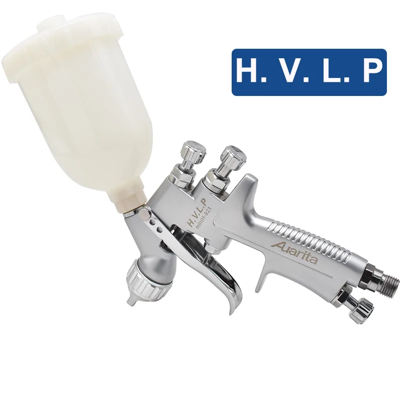 

Auarita Mini H-921 HVLP Spray Gun 1.0mm nozzle 250ml cup Gravity Air Spray Gun professional auto spraying tool Portable Gun