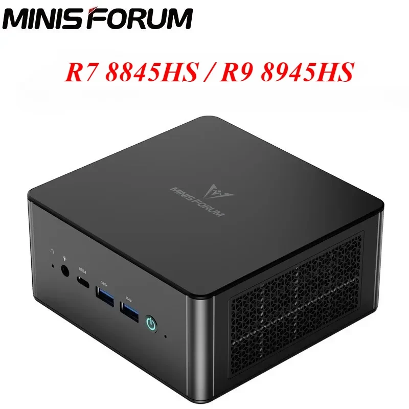 MINISFORUM UM890 Ryzen R9 8945HS MINI PC DDR5 5600Mhz 32GB WIFI6E M.2 PCIE4.0 Oculink Port Desktop Gaming Computer
