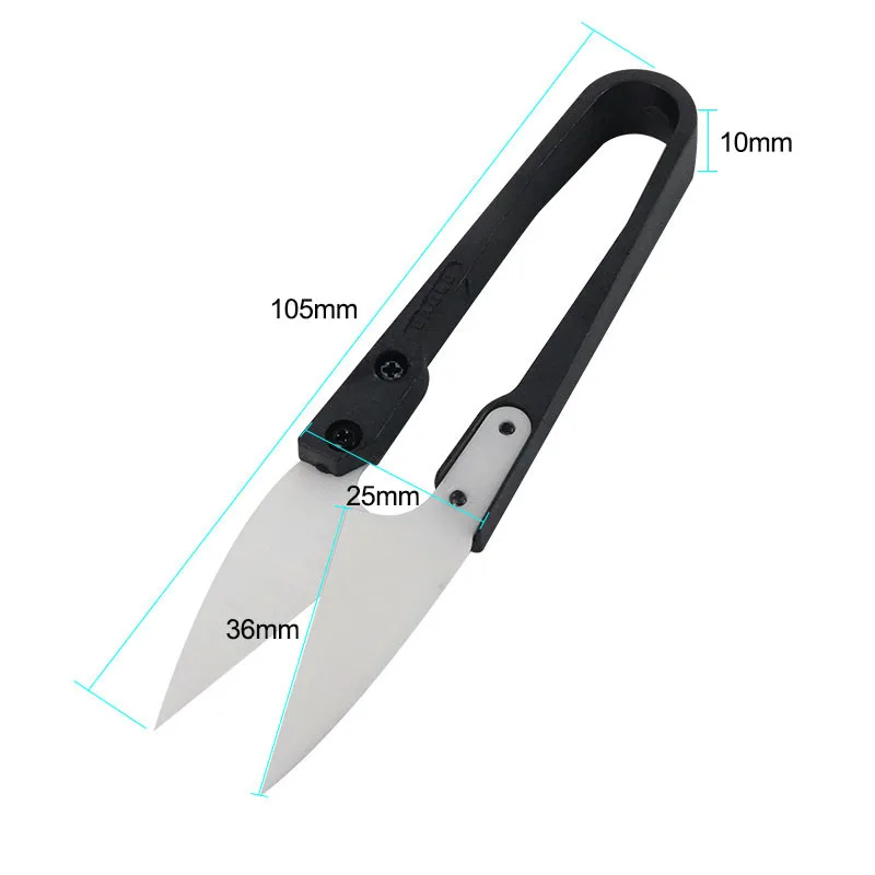 Relife RL-102 Geïsoleerde Keramische U-Shear Speciale Batterij Reparatie Anti-Statische Isolatie Veiligheid Schaar Handgereedschap