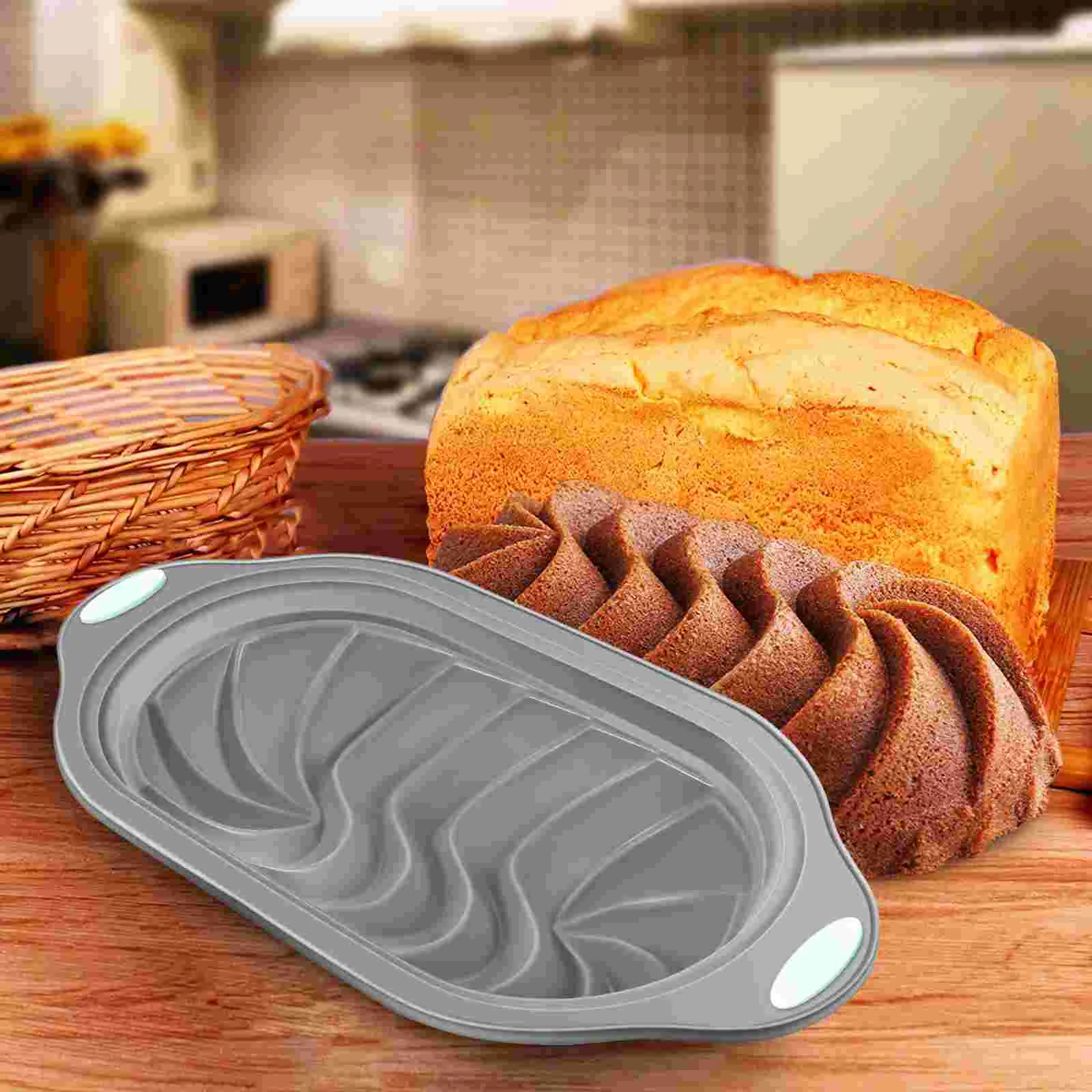 Draad Cakevorm Brood Pan Spiraal Huishoudelijke Toast DIY Bakken Bakken Silicagel Siliconen Flexibel Handig Brood