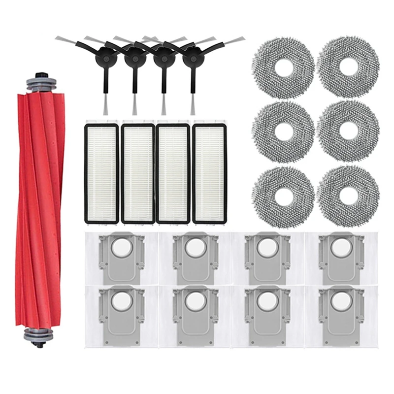 สําหรับ Roborock Q Revo / P10 A7400RR หุ่นยนต์เครื่องดูดฝุ่นอะไหล่หลักแปรงด้านข้าง Hepa Filter Mop ผ้าฝุ่นกระเป๋า