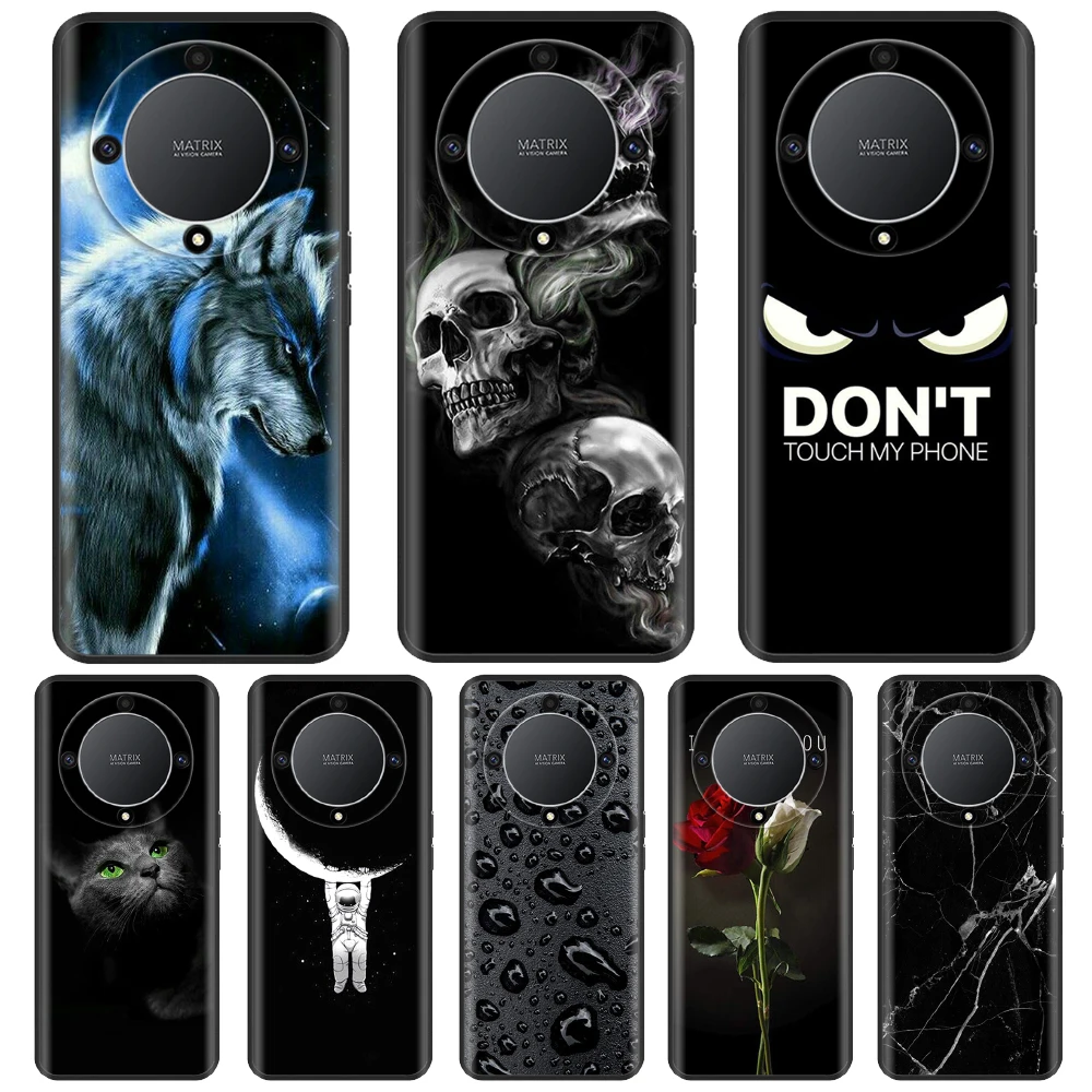 For Honor Magic5 Lite Phone Case 2023 Cute Pattern Back Cover For Honor Magic 5 Lite Soft Silicone TPU Cases Magic5 Lite Coque