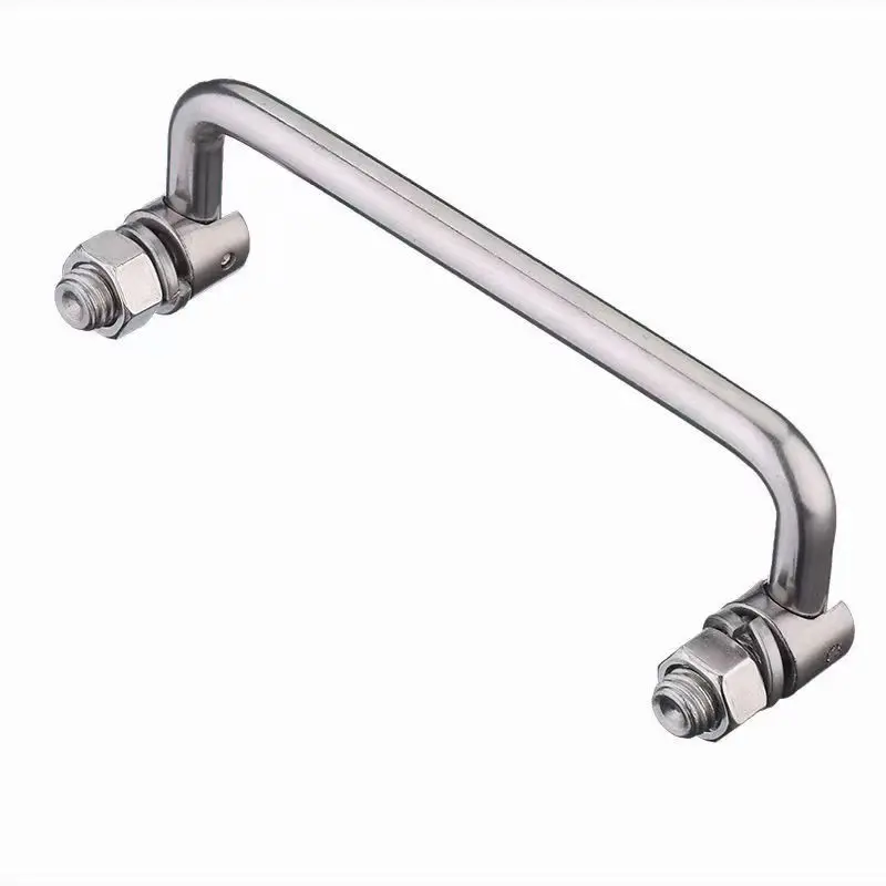 Schubladengriff aus Metall, klappbar, U-förmig, mechanischer Türgriff, Klimmzugstange, Schubladen, Küchenschrank, Kleiderschrank – Detail 7