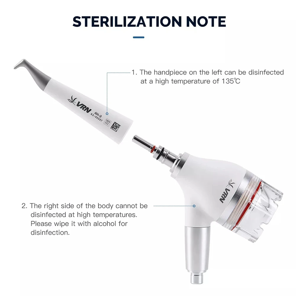 Dental Oral Hygiene Air Polisher Polishing Tool Remove Tartar and Tooth Stains Air Flow Jet Dentistry Instrument