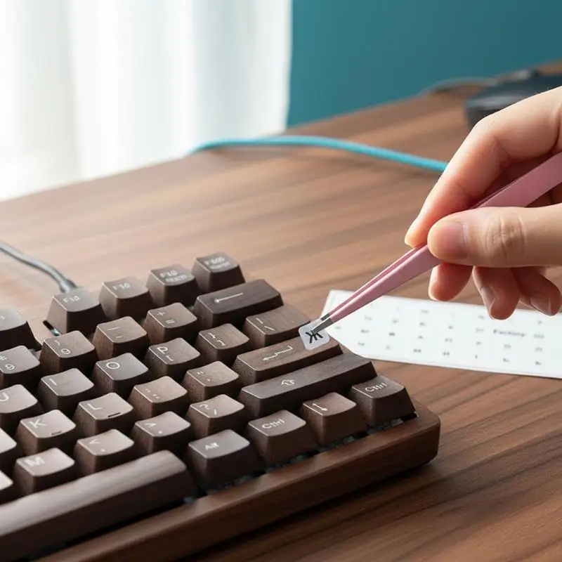 [Russian Language] Tear-Off Film Keyboard Sticker Desktop Laptop Key Sticker Single Film Universal Side Engraving Sticker