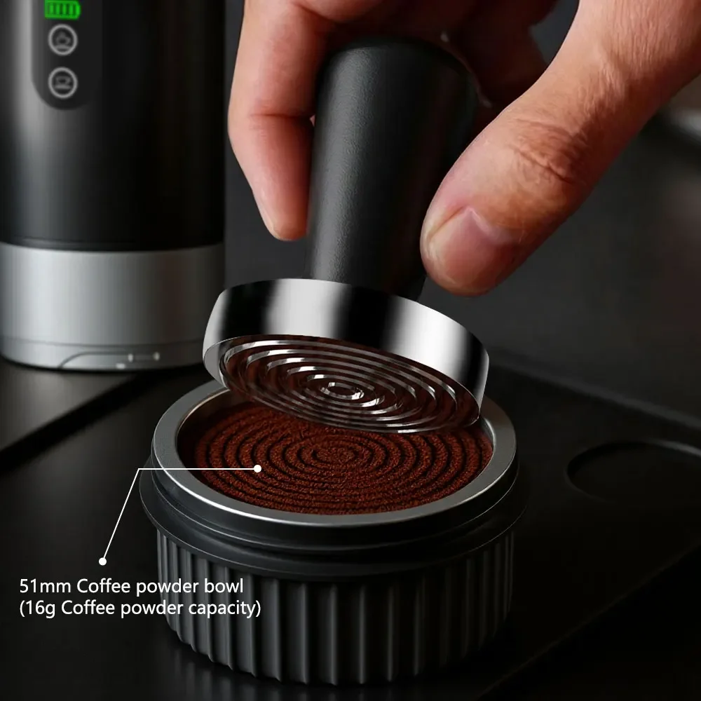 DENOKIN  51mm Stainless Steel Coffee Filter Basket Coffee Powder Bowl For Portable Espresso Coffee Machine Accessories image 5