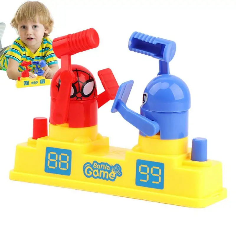 Gioco di boxe da tavolo Mini Robot giocattoli da combattimento Robot da battaglia vecchi giochi giochi da tavolo per bambini portatili punzonatura