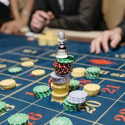 Acrylic Russian Roulette Winning Mark Las Vegas Game Texas Hold'em Chip Card Pressure Column