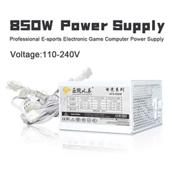 White ATX 850W Full Modular 12V Professional E-Sports PSU 20+4Pin 1000W For Silent Fan Game Computer Power Supply