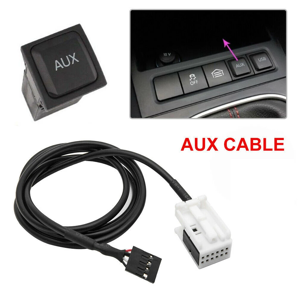 Car USB AUX Switch Cable USB Audio Adapter RCD510 RNS315 For- Passat B6 B7 Golf 5 MK5 Golf 6 MK6 Jetta 5 MK5 CC