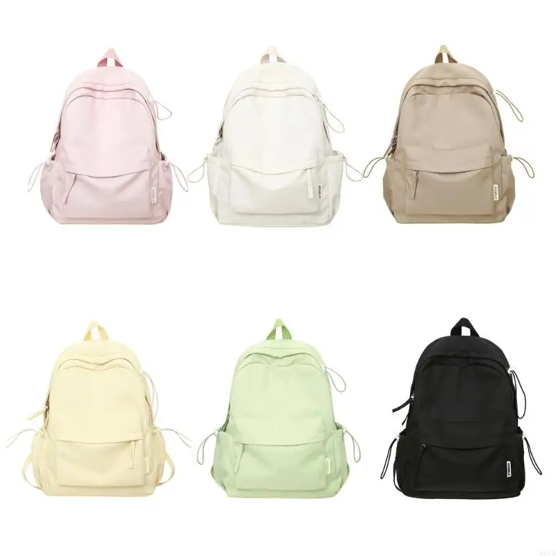 

D0UD Trendy Japanese-inspired Rucksack School Book Bag Nylon Travel Laptop Backpack