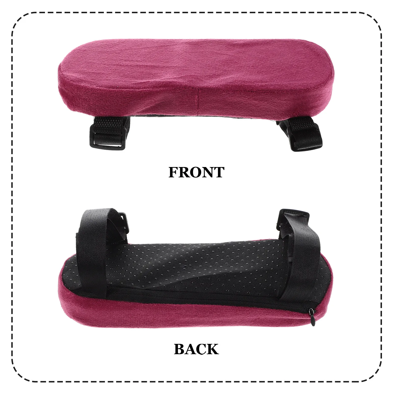 1Pair Wheelchair Armrest Covers Thick Memory Foam Cushion Pads Warm Armrest Replacement for Office Desk Gaming Chair Wheel