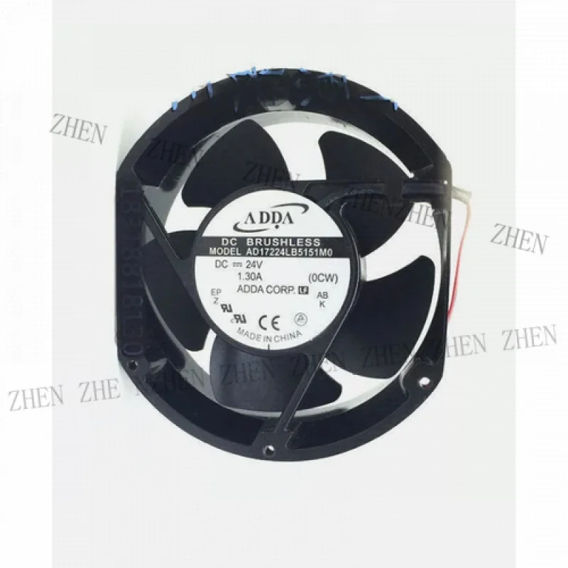 

Y FOR ADDA AD17224LB5151M0 17251 DC24V 1.30A 17CM 2-Wire Inverter Cooling Fan