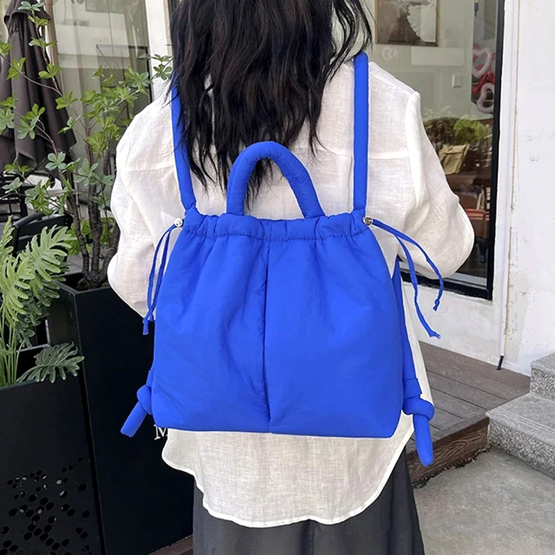 

New Korean Fashion Fabric Shoulder Bag Soft Dacron Crossbody Bag Mini Tote Purses for Women Underarm Bags Handbags and Purses