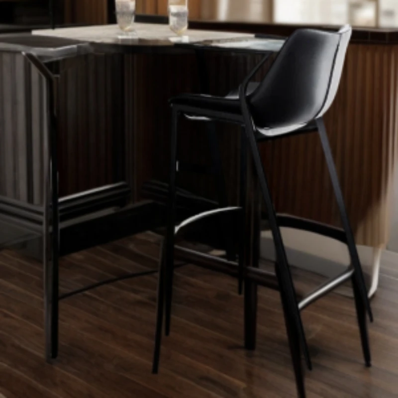 European Nordic Bar Chair Luxury Bar Stool Metal Revolver Kitchen Counter Height Italian Bancos Para Barra De Cocina Furniture