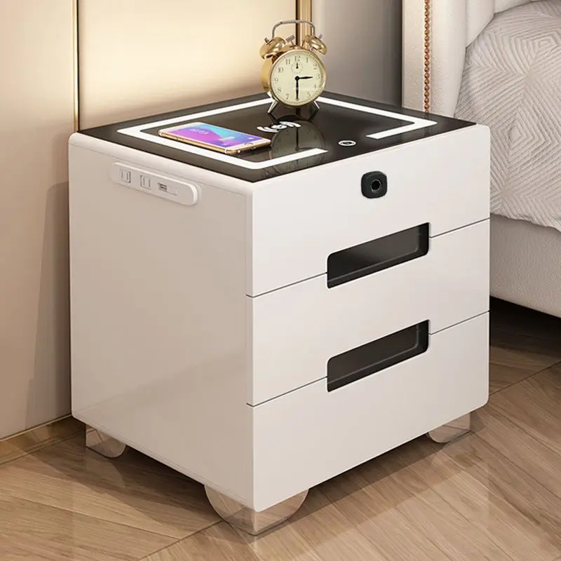 AIROW Multifunctional Smart Nightstand Wireless Charging Bedside Table USB BT Speaker LED Night Light