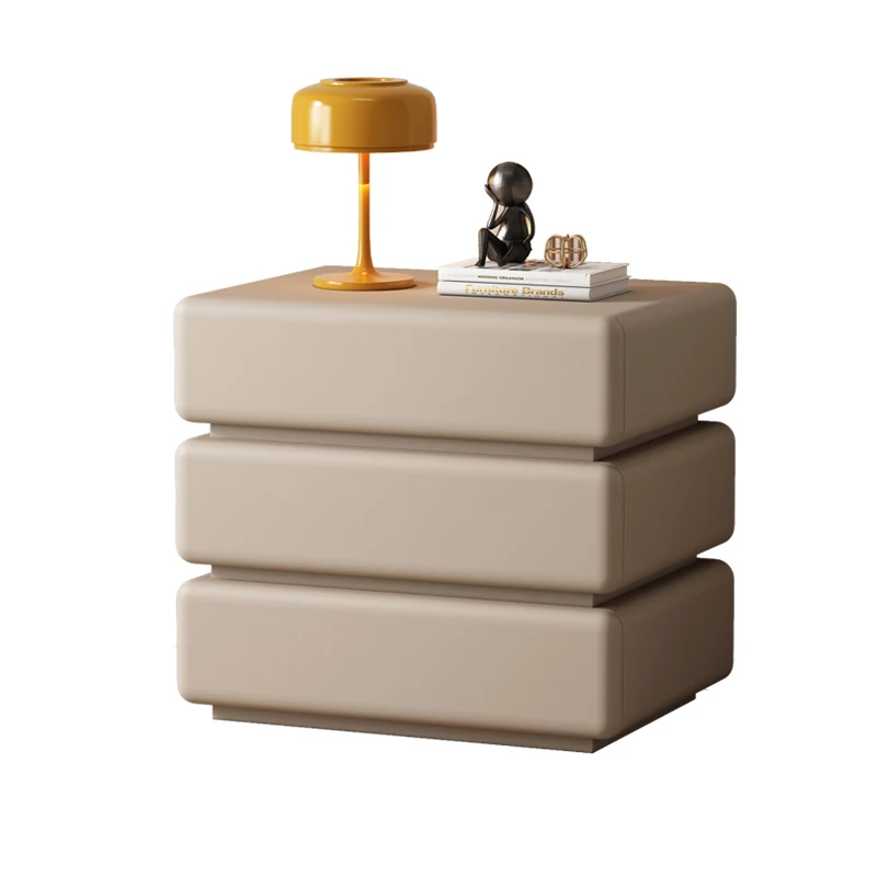 طاولة السرير الإيطالية البسيطة العصرية قسط أنيقة الجمالية طاولة السرير الطراز الحديث Mesita De Noche أثاث المنزل #6