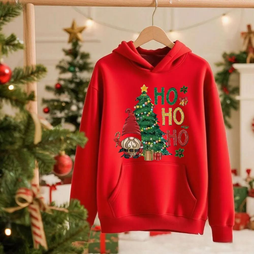 

Hoodies Europe and The United States Christmas Long-sleeved Hot Casual Christmas Tree Printing Women Clothes Sweatshirt