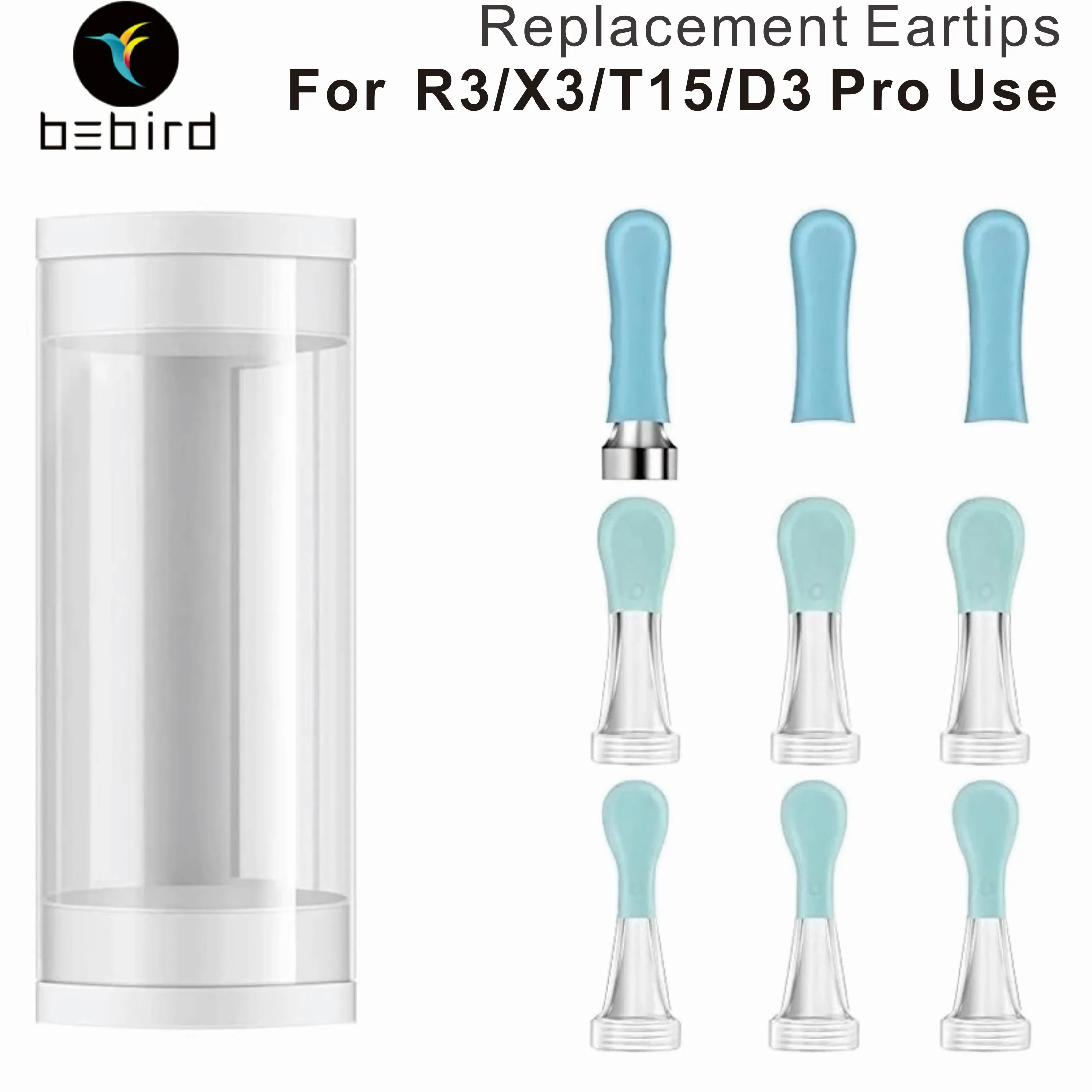 Bebird T15 Acne Picker Replace Tips,Visual Ear Cleaner Ear Tips & Stainless Pimple Squeezing Accessory Suit For T15,X3, R3,D3Pro