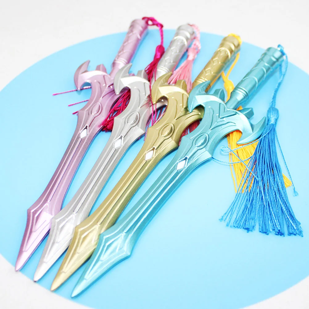 12 Pcs Sword-shaped Writing Pen Come Arms Gel School Student Plastic Ancient Pens for Students