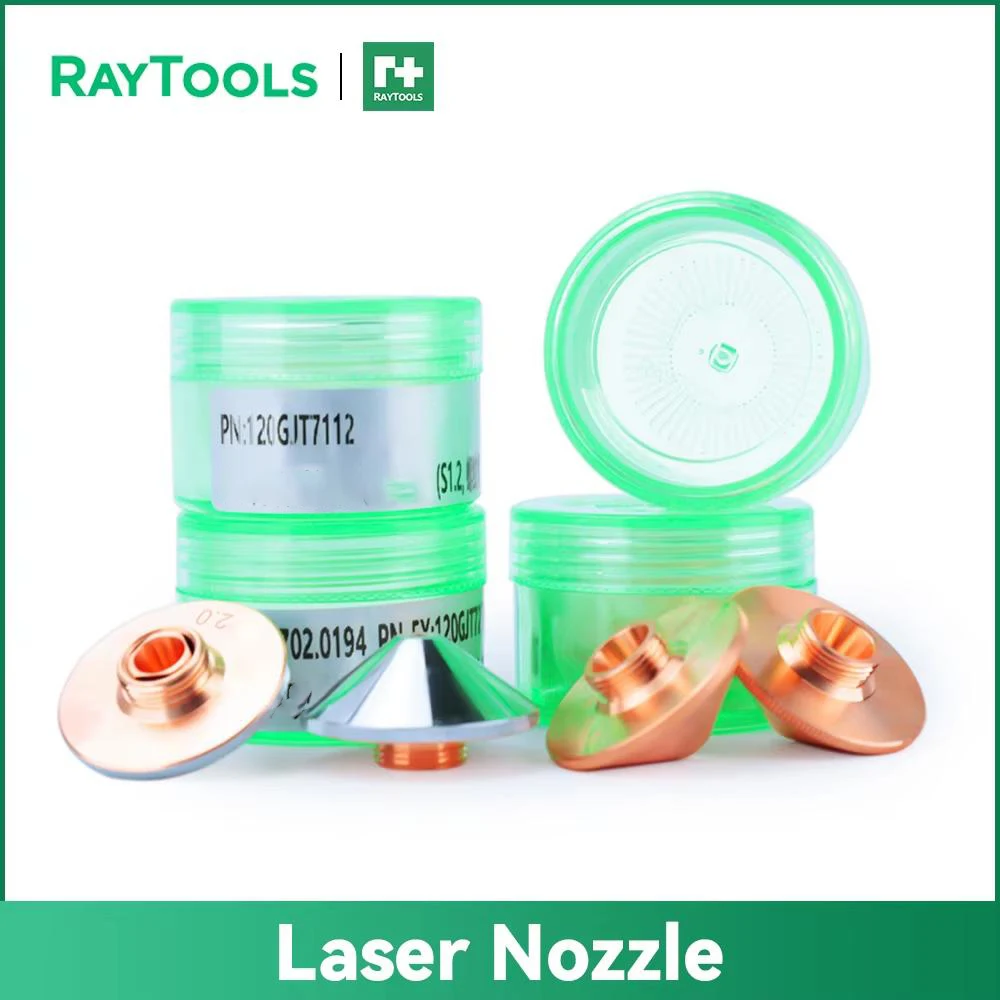 Raytools Original Laser Nozzle D32 H15 M14 120GJT0515 120GJT0615 Single Double Chrome Laser Cutting Nozzle for Raytools Laser