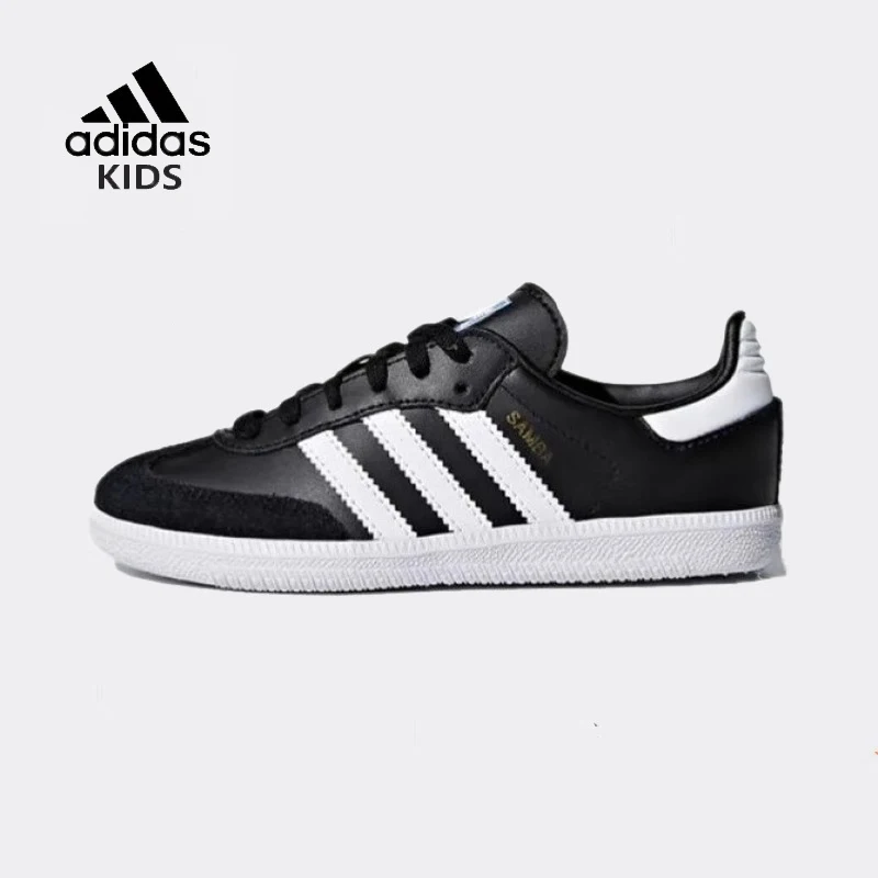 

Аутентичные детские повседневные спортивные кроссовки Adidas Samba для мальчиков и девочек с низким берцем в стиле ретро для тренировок