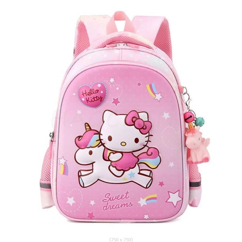 Lovely Kuromi Melody Kindergarten escola saco, mochila dos desenhos animados, saco de viagem, menino, menina, bebê, crianças, melhor presente, nova moda