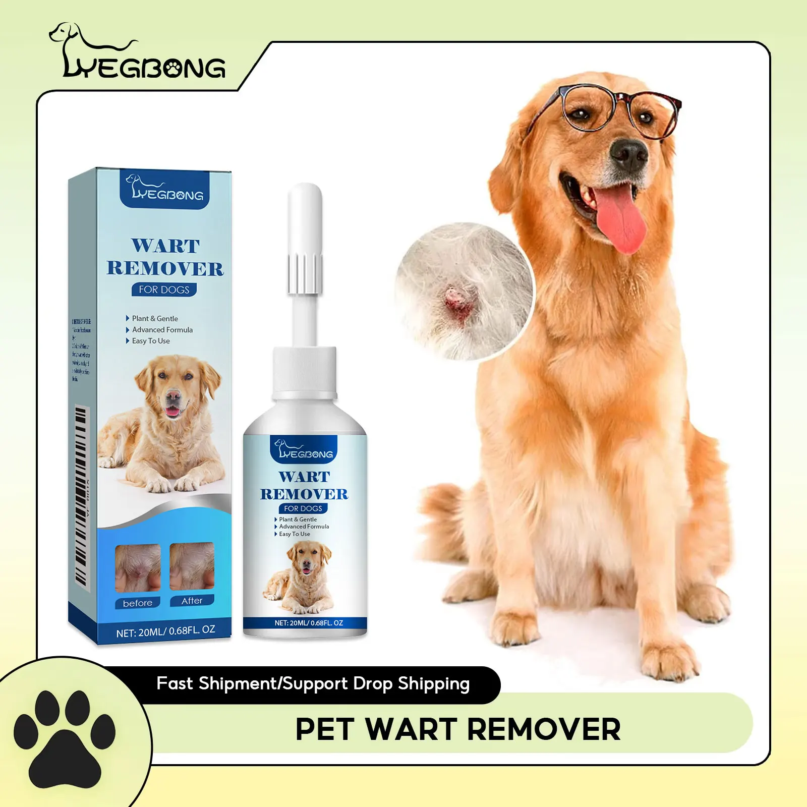 Dog Wart Remover Cat Skin Tags Removal Treat Against Moles Corn Painless Wart Clean Treatment Skin Repair Pet Skin Care Liquid