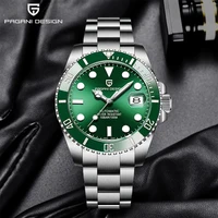 PAGANI DESIGN-reloj de pulsera de acero inoxidable para hombre, nuevo accesorio masculino de pulsera con mecanismo automático de movimiento NH35A, cristal de zafiro, 2024