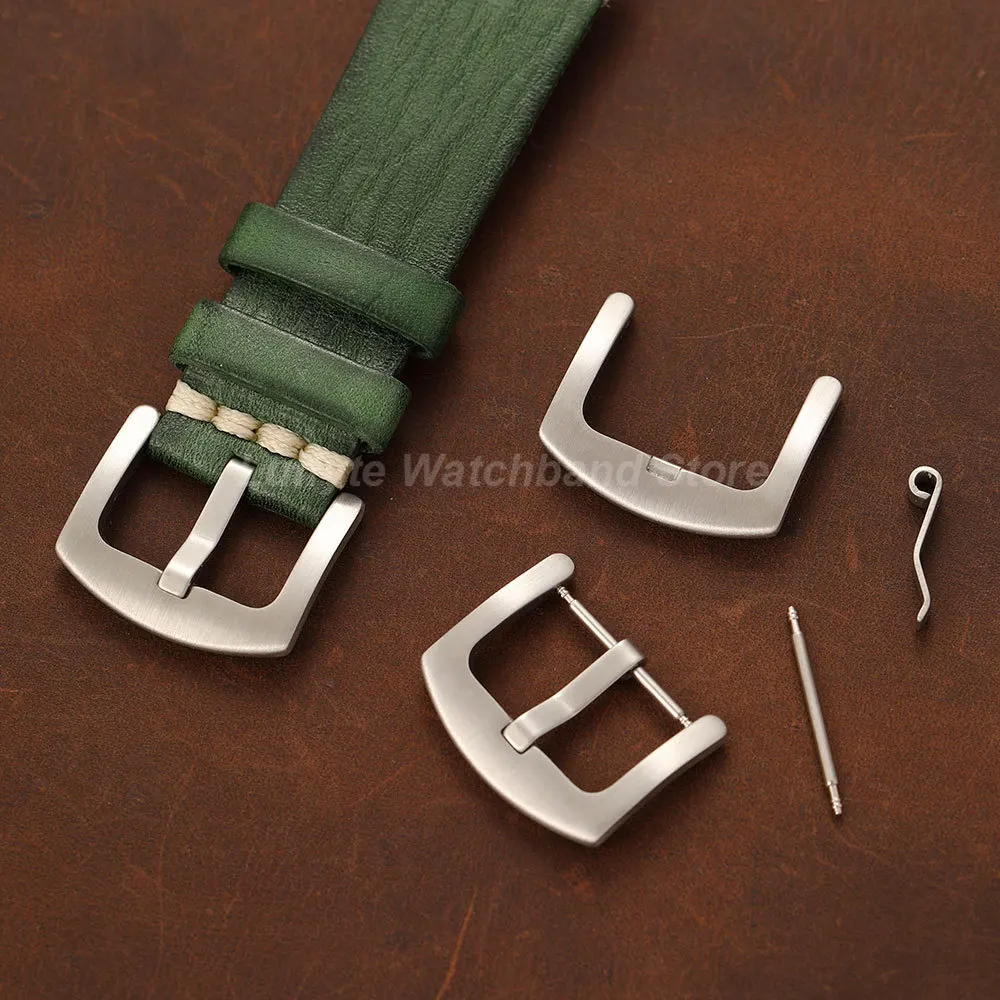 Metal Watch Band Buckle 16mm 18mm 20mm 22mm Silver Polished Replacement Pin Clasp for Men Women Watch Straps