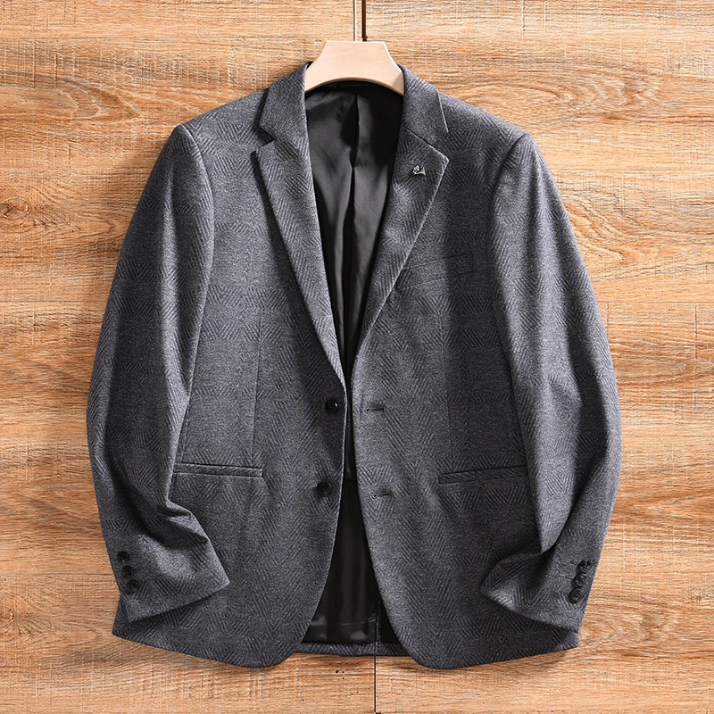 

2024 New Mens Blazers Autumn Fashion Male Slim Fit Casual Suit Jacket Men Blazer Masculino Clothing Winter Homme Wear X06