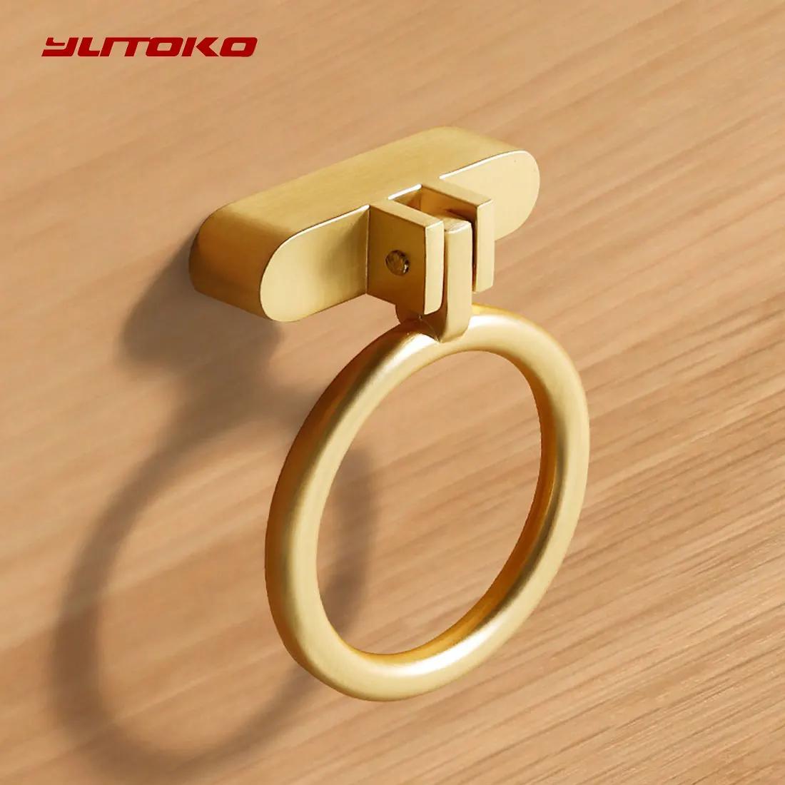 

YUTOKO Antique Vintage Ring Cabinet Handles Chinese Style Furniture Handle Drawer Knobs Wardrobe Door Pulls Furniture Hardware