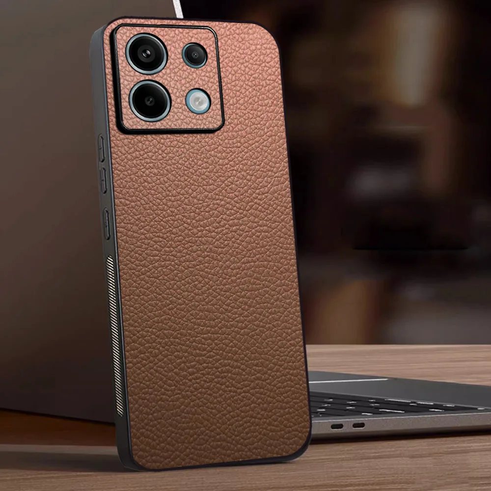 Luxuriöse Lederhülle für Redmi Note 13 Pro Plus, stoßfeste, langlebige Business-Hülle für Xiaomi Redmi Note 13 Pro + Case
