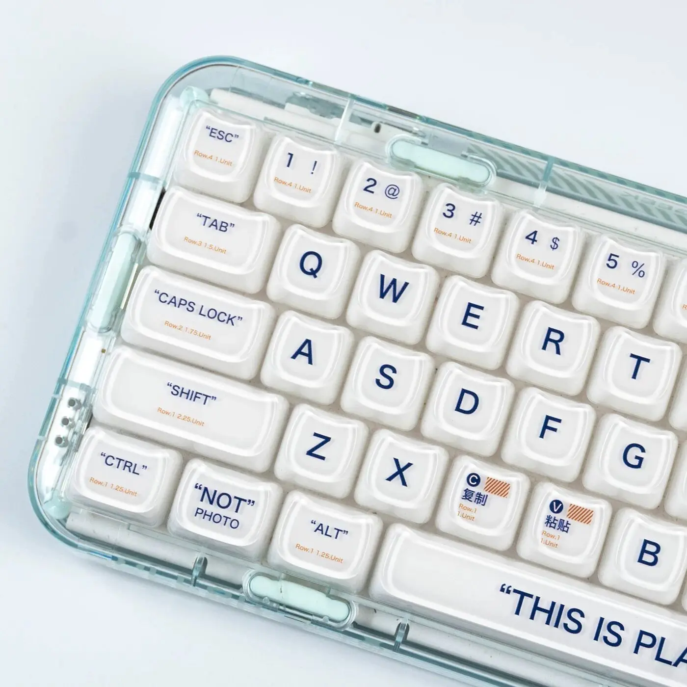 Plastic crystal jelly cute ceramic touch keycaps MAO high magnetic axis suitable for wolf spider leader keycaps