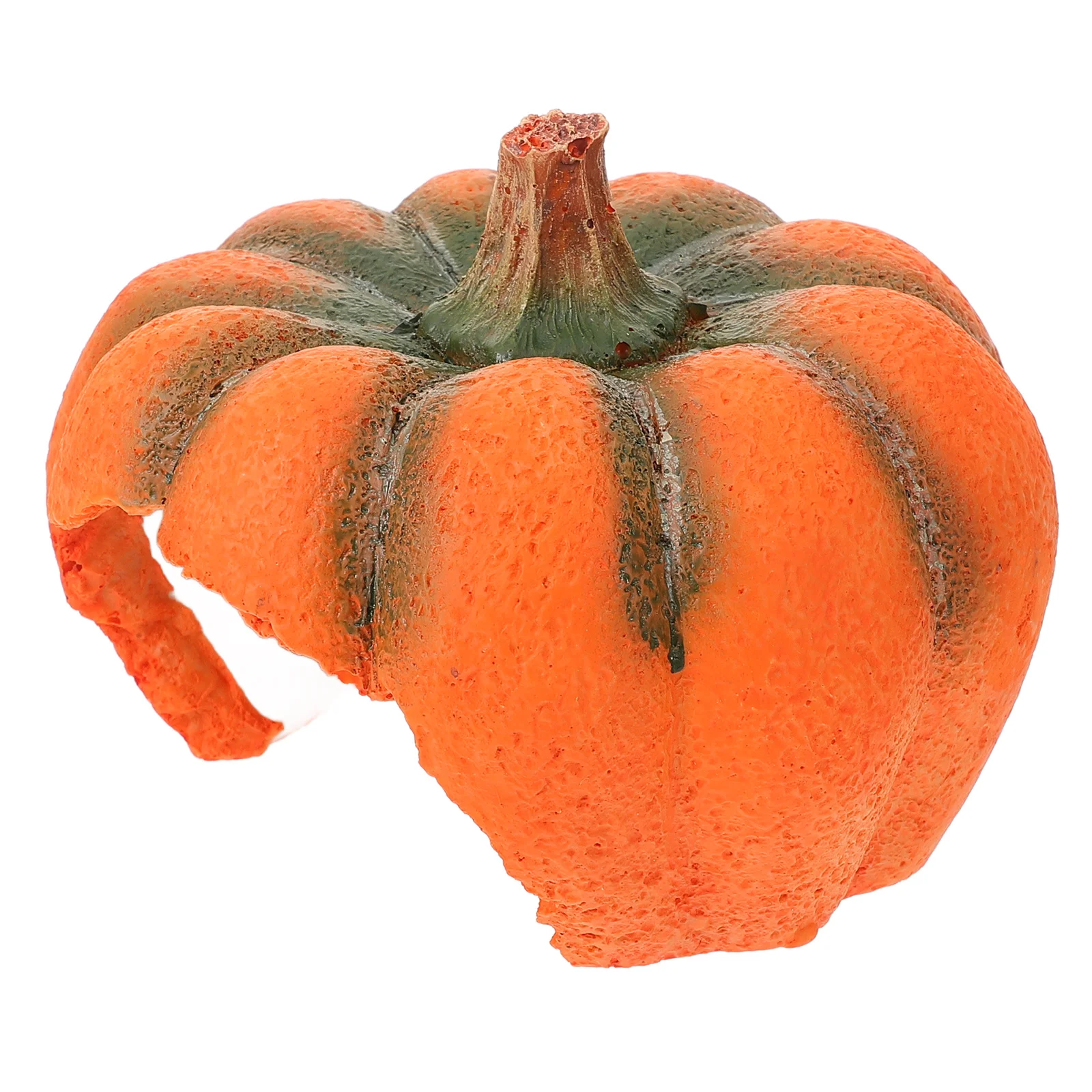 

Pumpkin Shaped Aquarium Hideout Decor Yellow Resin Fish Tank Cave for Shrimp Crab Reptile Turtle Small Pets Safe Shelter